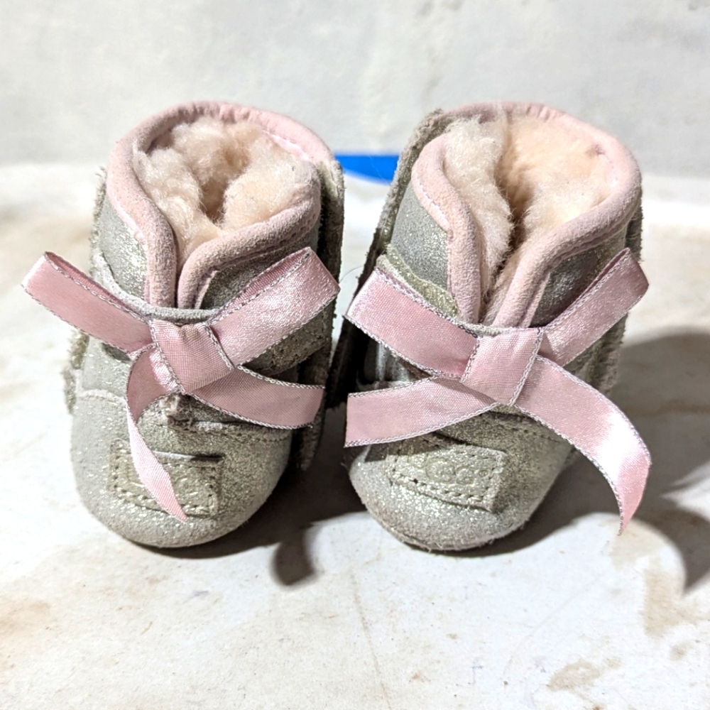 Adorable baby girl UGG boots